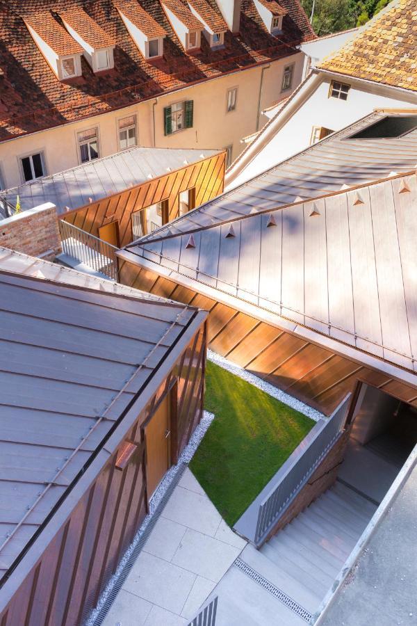 Kai 36 - Hotel Zwischen Fels Und Fluss Štýrský Hradec Exteriér fotografie Copper roofing
